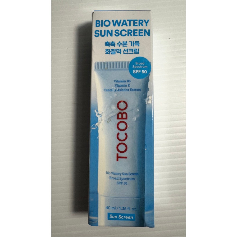 TOCOBO Bio Watery Sun Screen SPF 50 Broad Spectrum Vegan K-Beauty 1.35 fl oz NEW
